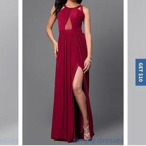 NWT RED PROM DRESS